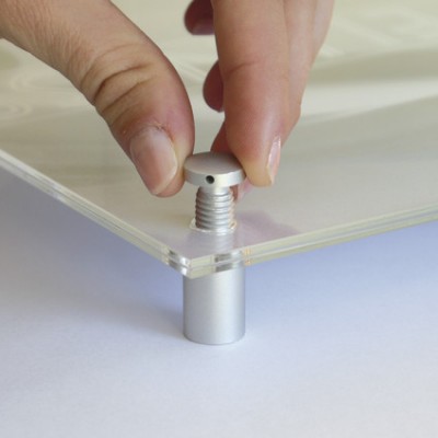 13/13 Alu-Abstandshalter Silber