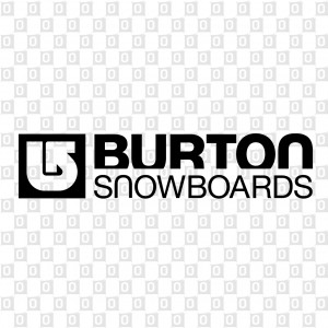 Burton Snowboard Aufkleber Konturschnitt Kleber fürs Auto 