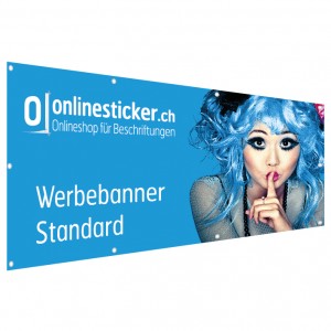 Werbebanner Standard (Frontlit 510g/qm)