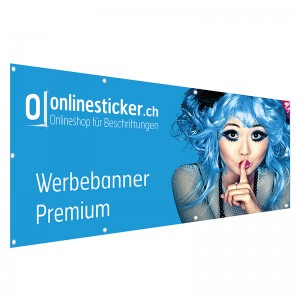 Werbebanner Premium (Blockout 800g/qm)